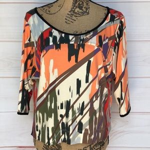 {Anthro} Weston Wear NWOT Streaked Blouse XS